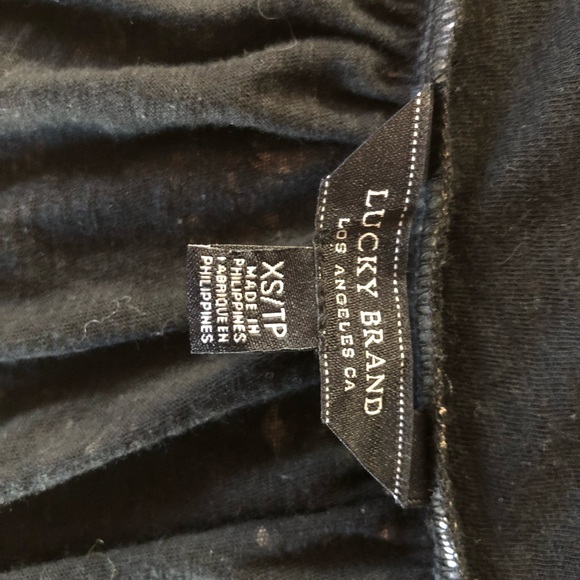 Lucky Brand flowered black and white blouse - Picture 6 of 6